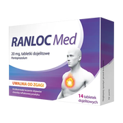 Ranloc Med, 20 mg, tabletki dojelitowe, 14 szt.