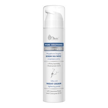 AVA Pore Solutions, krem na noc zwężający pory, 50 ml