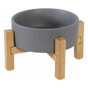 Zolux Keramo Solo, miska ceramiczna na stojaku dla psów i kotów, 300 ml, szara, 1 szt. https://azcdn.doz.pl/image/d/product/50982331-scale-180x180.png