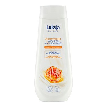 Luksja Silk Care, żel pod prysznic, Yogurt & Manuka Honey, 500 ml