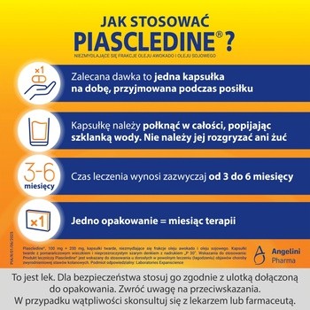 Piascledine, 100 mg + 200 mg, kapsułki twarde, 30 szt.