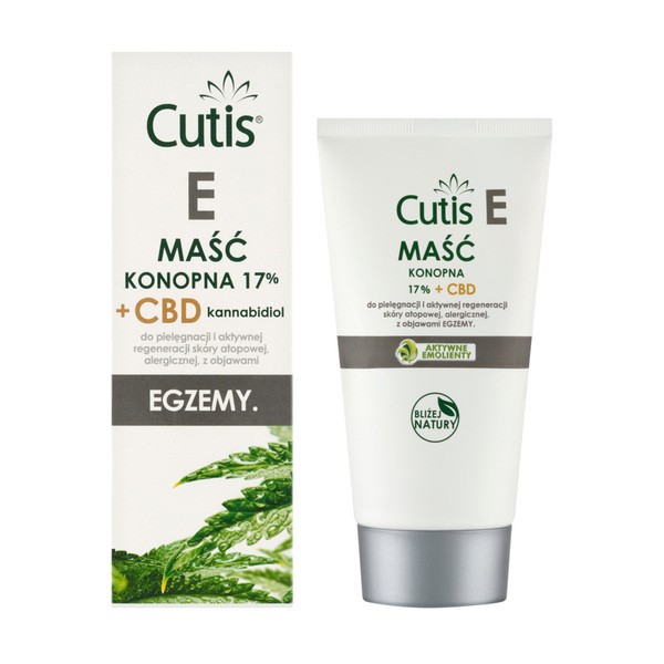 Cutis Cutis E, maść konopna 17% + CBD, 120 ml — Inhaltsstoffe i ocena
