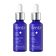 Zestaw Bandi Medical Expert Anti-Acne, peeling kwasowy antytrądzikowy, 10% kwas pirogronowy, salicylowy i migdałowy, 30 ml + skoncentrowana ampułka antytrądzikowa, 2% kwas salicylowy, 30 ml