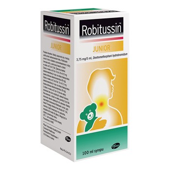 Robitussin Junior, 3,75 mg/5 ml, syrop, 100 ml