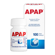 Apap, 500 mg, tabletki powlekane, 100 szt.