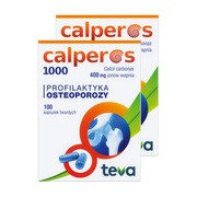 Zestaw 2x Calperos 1000, 400 mg jonów wapnia, kapsułki twarde, 100 szt.