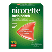Nicorette Invisipatch, 25 mg/16 h, plastry transdermalne, 7 szt.