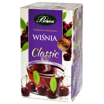 Bifix, Wiśnia, herbatka owocowa, 2 g, 25 szt.