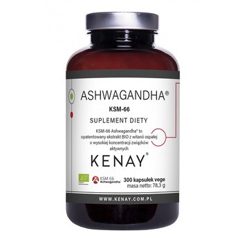 Kenay, Ashwagandha KSM-66, kapsułki, 300 szt.