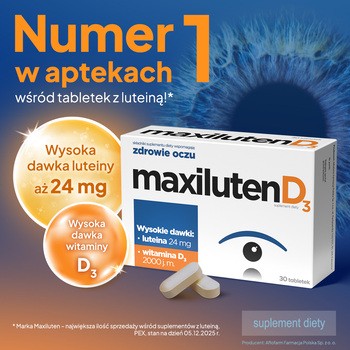 Maxiluten D3, tabletki, 30 szt.