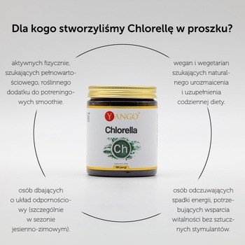 Yango Chlorella, proszek, 100 g