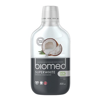 Biomed Superwhite, płyn do płukania jamy ustnej, 500 ml