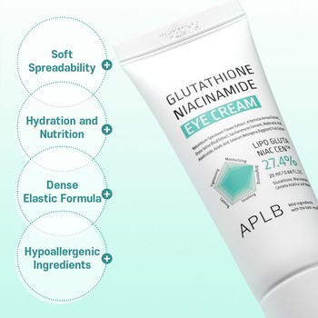 APLB Glutathione Niacinamide Eye Cream, krem pod oczy z glutationem i niacynamidem, 20 ml