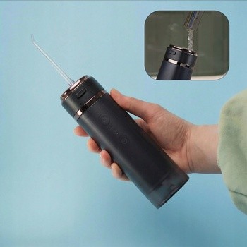 Zent Stream+, bezprzewodowy irygator do zębów, czarny, 1 szt.