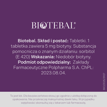 Biotebal, 5 mg, tabletki, 30 szt.