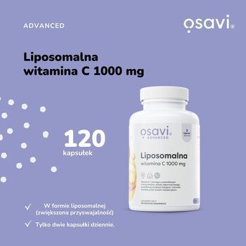 Osavi Liposomalna witamina C 1000 mg, kapsułki twarde, 120 szt.