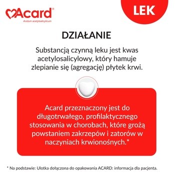 Acard, 75 mg, tabletki dojelitowe, 30 szt.