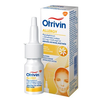 Otrivin Allergy, 2,5mg+0,25mg/ml, aerozol do nosa, 15 ml