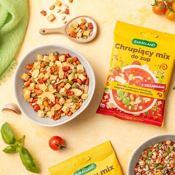 Bakalland, Chrupiący mix do zup z grzankami, 75 g