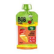Bob Snail, Smoothie bananowo-truskawkowe bez dodatku cukry, 120 ml
