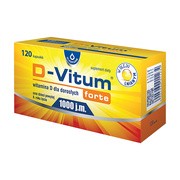 alt D-Vitum Forte 1000 j.m., kapsułki z witaminą D dla dorosłych, 120 szt.