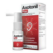 Axotonil Max, 440mg/ml, aerozol do uszu, 10 ml