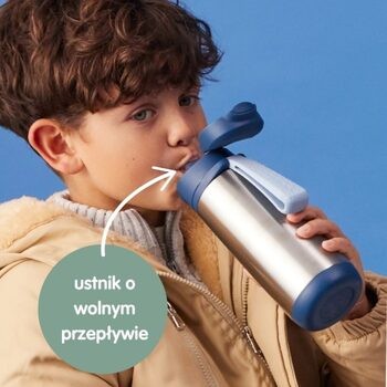 B.box, butelka termiczna sportowa, z ustnikiem, 500 ml, Emerald Forest , 1 szt.