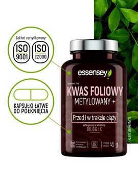 Essensey Kwas Foliowy Metylowany+, kapsułki, 90 szt.