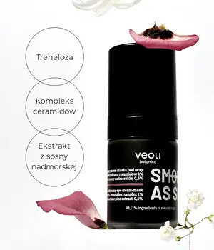 Veoli Botanica Smooth As Silk, naprawczo-ujędrniający krem-maska pod oczy, 15 ml