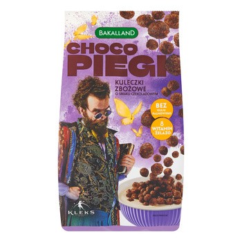 Bakalland Choco Piegi, Kleks, kuleczki zbożowe o smaku czekoladowym, 250 g