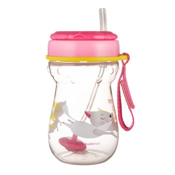 Canpol Babies, bidon kotek ze składaną rurką z odważnikiem, 350 ml