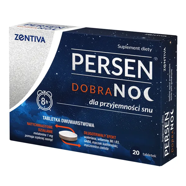 Melatonina 1mg 20 tabletek [Persen] - Persen