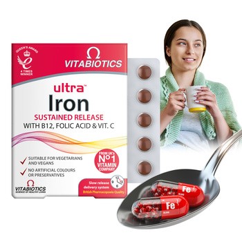 Vitabiotics Ultra Iron, tabletki, 30 szt.