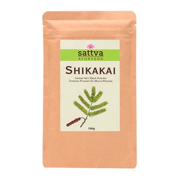 Sattva Herbal Shikakai Powder, ziołowy proszek do mycia włosów, 100 g