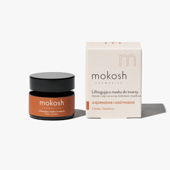 Mokosh, liftingująca maska do twarzy, owies i bambus, 15 ml
