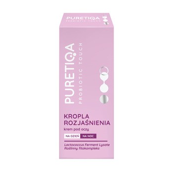 Puretiqa Probiotic Touch Kropla Rozjaśnienia, krem pod oczy, 15 ml