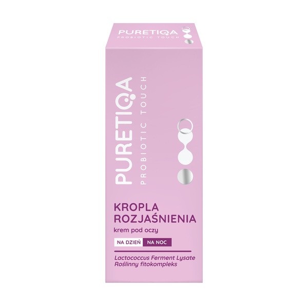 Puretiqa Puretiqa Probiotic Touch Kropla Rozjaśnienia, krem pod oczy, 15 ml — Składniki i ocena
