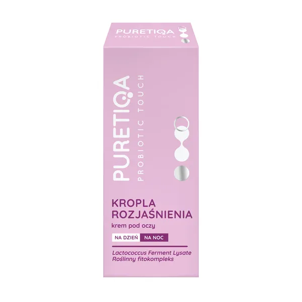 Крем для кожи вокруг глаз Puretiqa Probiotic Touch осветляющий, против темных кругов, 15 мл