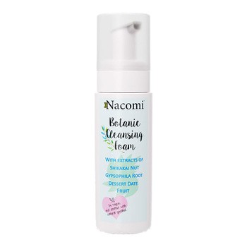 Nacomi, botaniczna pianka myjąca do twarzy, 150 ml