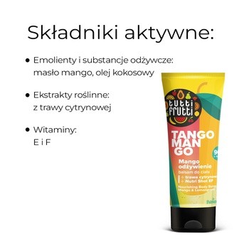 Farmona Tutti Frutti, balsam do ciała, mango, odżywczy, 200 ml