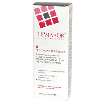 Le'Maadr, glikolowy peeling z 12% kwasem glikolowym, 40 ml