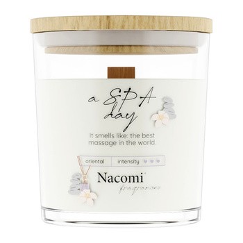 Nacomi Fragrances, a SPA day, świeca sojowa, 140 g