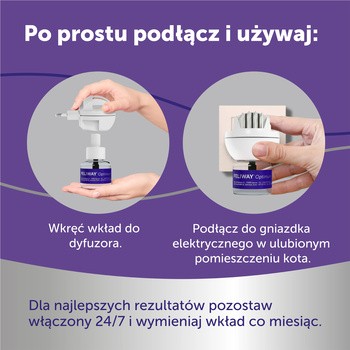 Feliway Optimum Kot, 1 dyfuzor + wkład uzupełniający, 48 ml