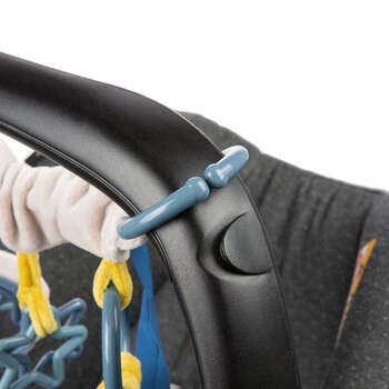 Canpol Babies, zawieszka do wózka/fotelika PASTEL FRIENDS, szary, 1 szt.