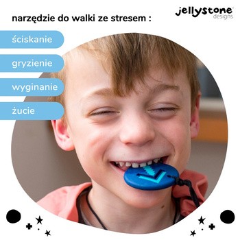 Jellystone Designs, wisiorek antystresowy Strzałka, granatowy, 1 szt.