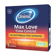 Unimil Max Love Time Control, prezerwatywy, 3 szt.