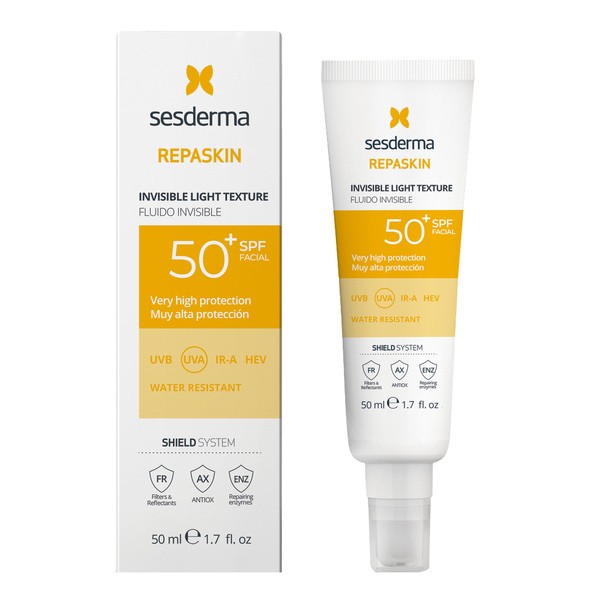 Sesderma Sesderma Repaskin Invisible Fluis SPF50+, unsichtbar Creme-fluid, 50 ml — Inhaltsstoffe und Bewertung
