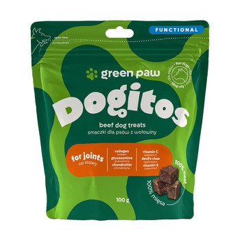 Green Paw Dogitos For Joints, smaczki z wołowiny dla psów, 100 g