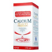 Calcium Hasco, 115,6 mg/5ml, syrop o smaku truskawkowym, 150 ml