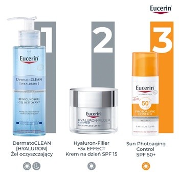 Eucerin Hyaluron Filler, krem na dzień SPF 15 do skóry suchej, refill, 50 ml